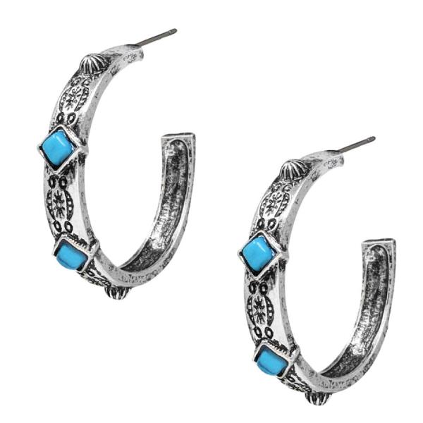 WESTERN HOOP EARRINGS