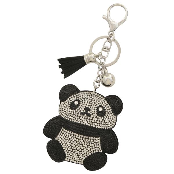 PANDA RHINESTONE KEYCHAIN