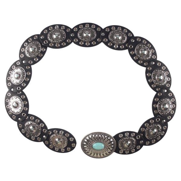 Y2K TQ STONE WESTERN OVAL BELT