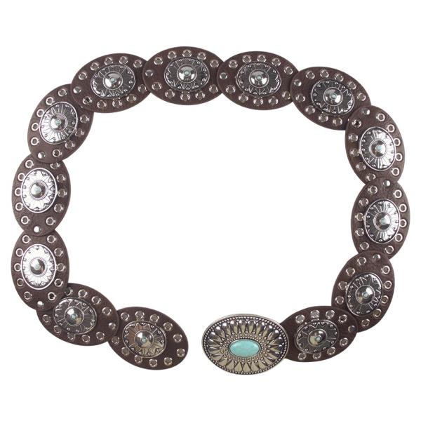 Y2K TQ STONE WESTERN OVAL BELT