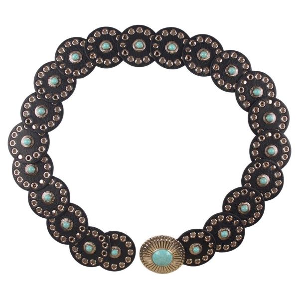Y2K TQ STONE WESTERN ROUND BELT