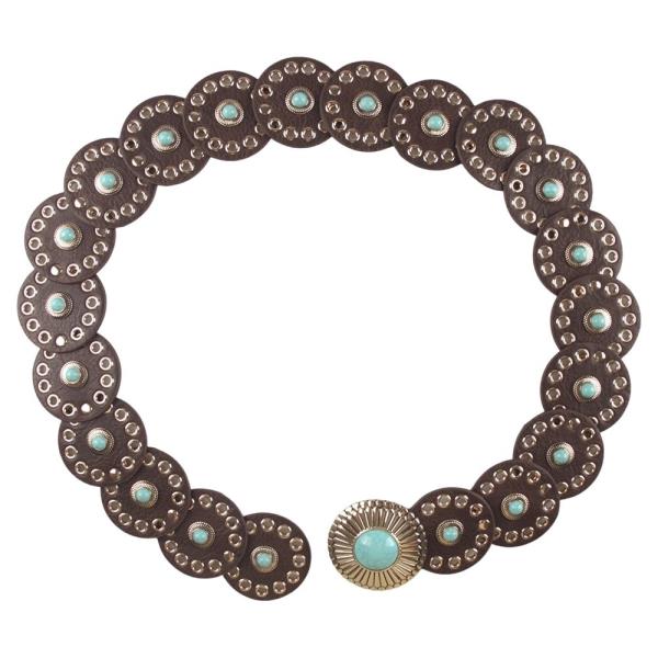 Y2K TQ STONE WESTERN ROUND BELT