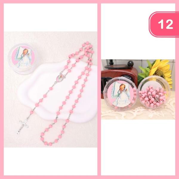 PINK ROSARY (12 UNITS)
