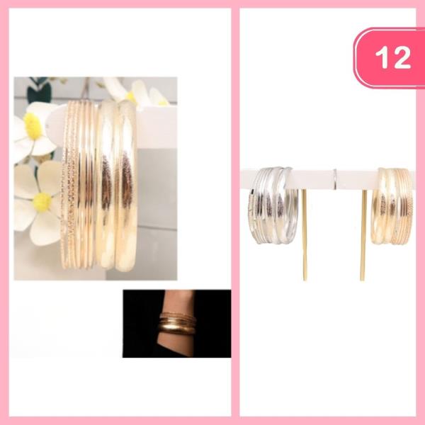BANGLE BRACELETS (12 UNITS)