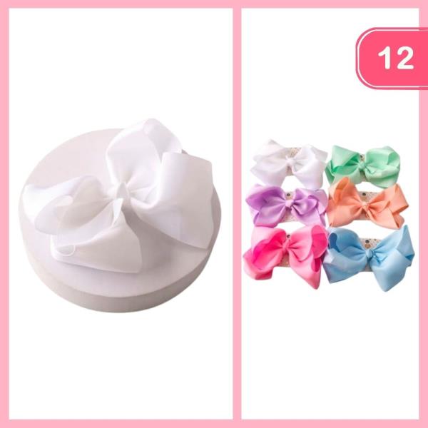 TWISTED HAIR BOW (12 UNITS)