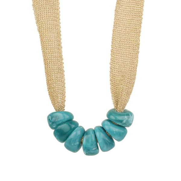 FABRIC MARBLE NECKLACE