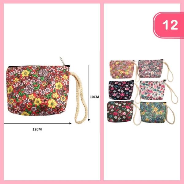 FLOWER PRINT COIN PURSE (12 UNITS)