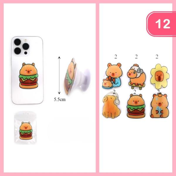 CAPYBARA PHONE POP OUT HOLDER (12 UNITS)