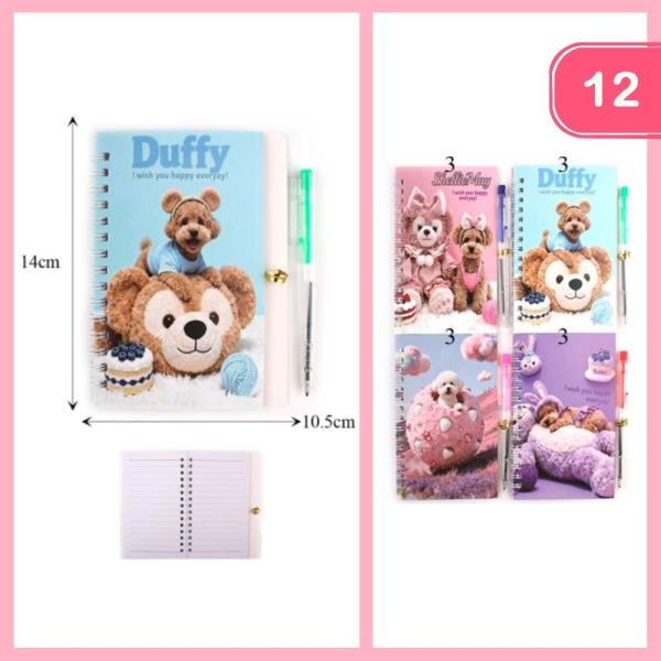 CUTE NOTEBOOK PEN SET (12 UNITS)