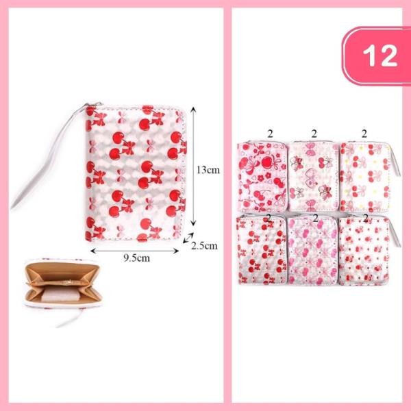 CHERRY PRINT WALLET (12 UNITS)