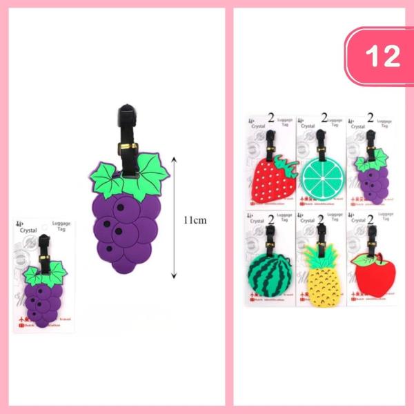 FRUIT LUGGAGE TAG (12 UNITS)