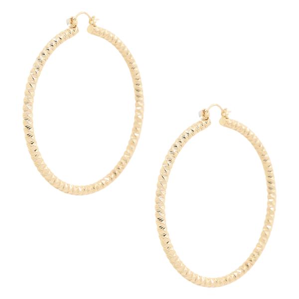 METAL 4MM HOOP EARRING