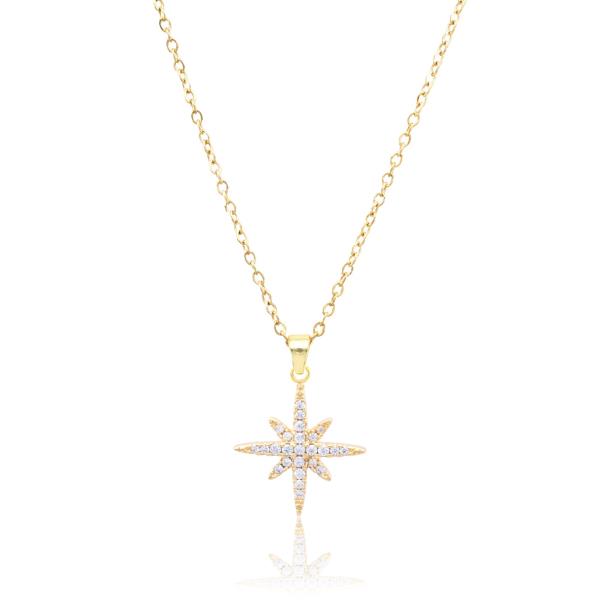 NORTH STAR STAINLESS STEEL PENDANT NECKLACE
