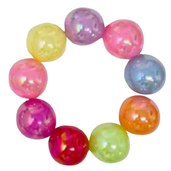 ACRYLIC BEADED STRETCH BRACELET