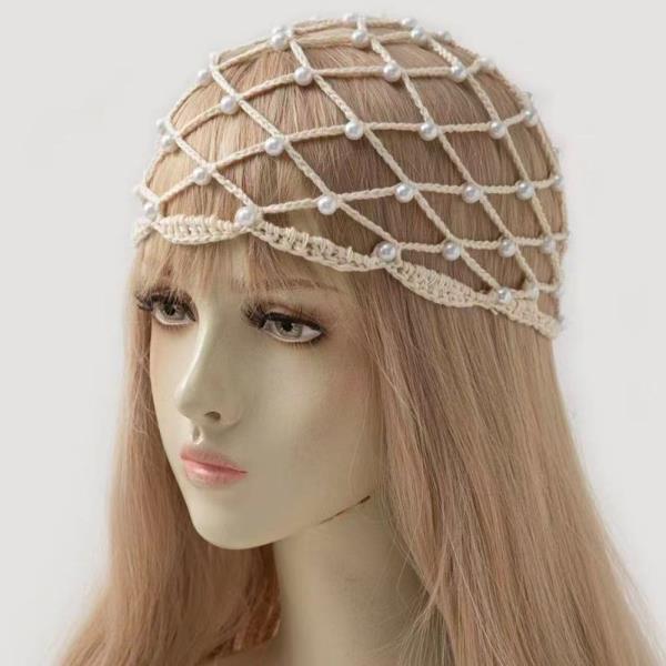 PEARL NET HAIR CAP