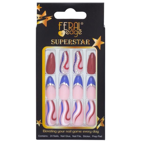 FERAL EDGE SUPERSTAR DESIGN NAIL DECORATION SET