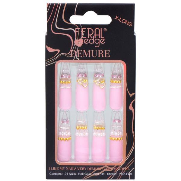 FERAL EDGE DEMURE DESIGN NAIL DECORATION SET