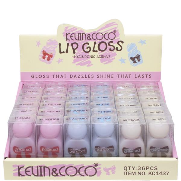KEVIN AND COCO LIP GLOSS (36 UNITS)