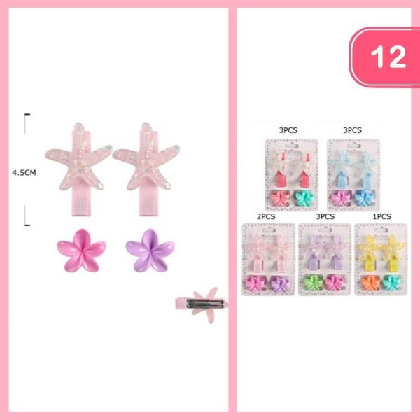 FLOWER HAIR HAIR CLIP (12 UNITS )