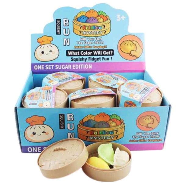 8 CM DUMPLING SQUISHY SQUEEZE TOY (12 UNITS)