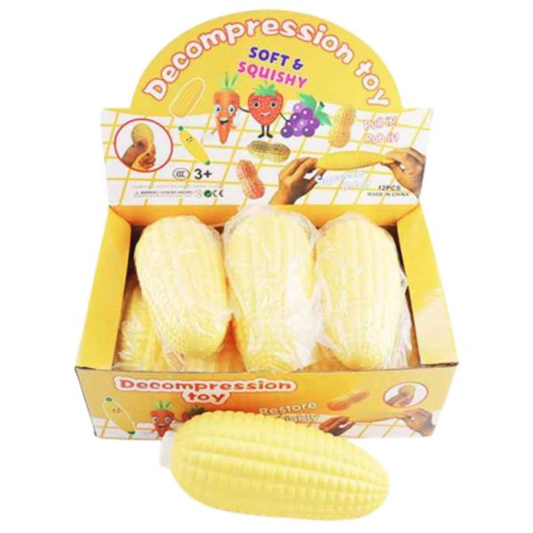 27 CM CORN DECOMPRESSION SQUISHY SQUEEZE TOY (8 UNITS)