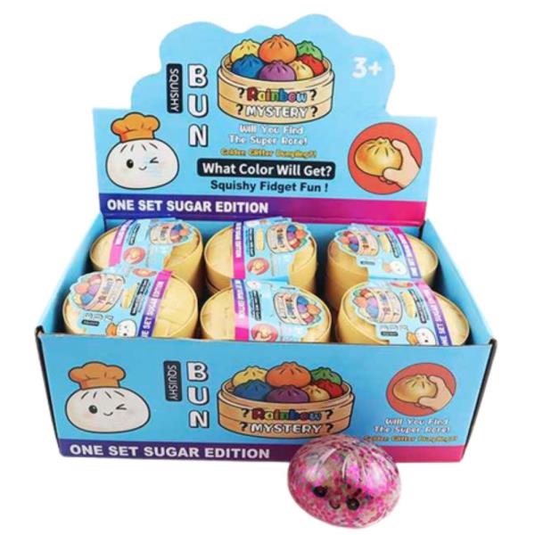 DUMPLING SQUISHY SQUEEZE TOY (12 UNITS)