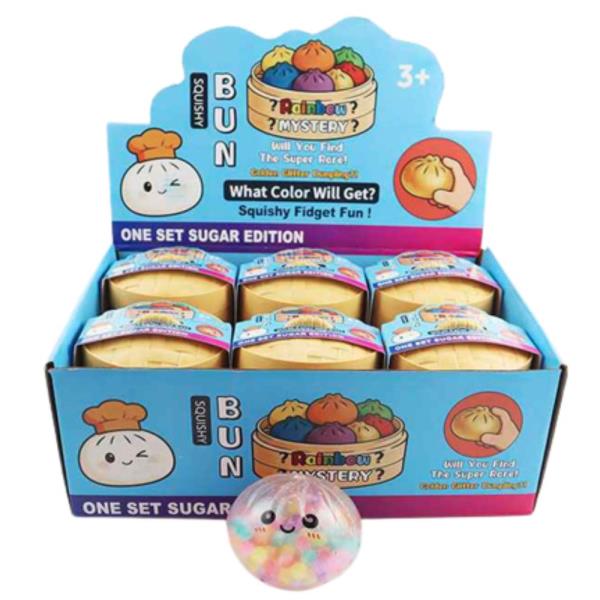 DUMPLING SQUISHY SQUEEZE TOY (12 UNITS)