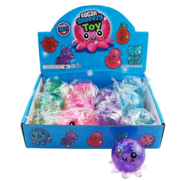 JELLY FISH SQUISHY SQUEEZE TOY (12 UNITS)