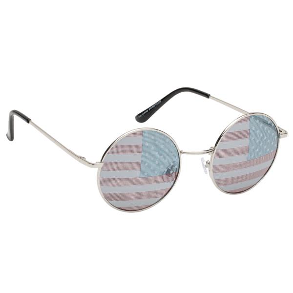 USA FLAG AMERICAN ROUND SUNGLASSES 1DZ