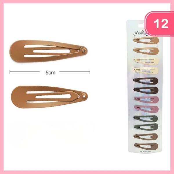 SNAP HAIR CLIP (12 UNITS)