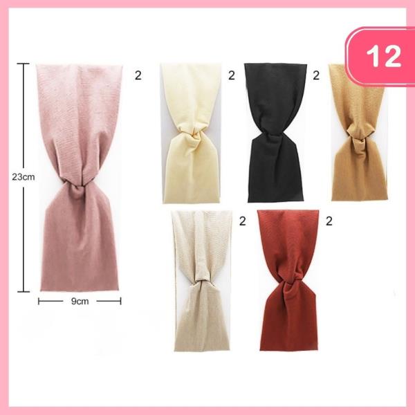 KNOTTED HEADBANDS (12 UNITS)
