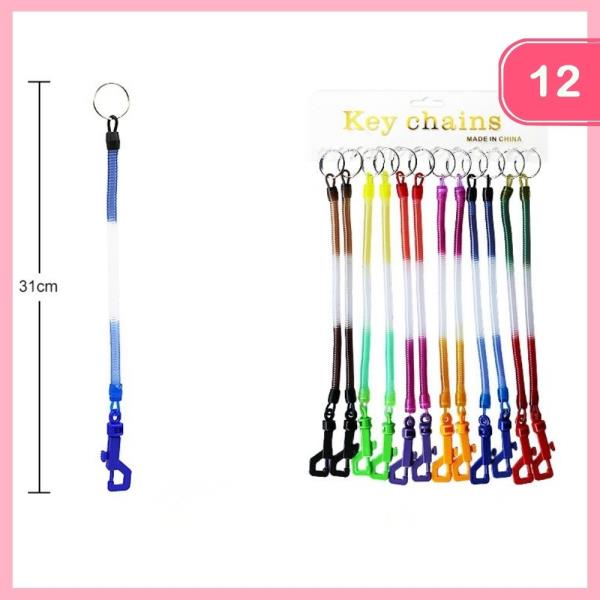 SPIRAL STRETCH KEYCHAIN (12 UNITS)