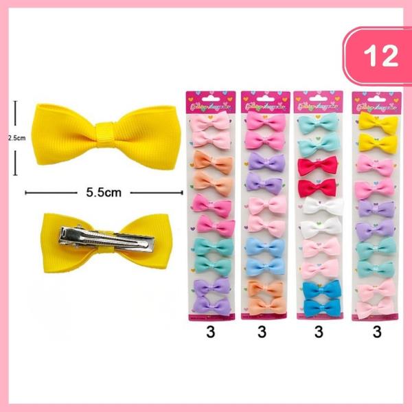 HAIR BOWS (12 UNITS)