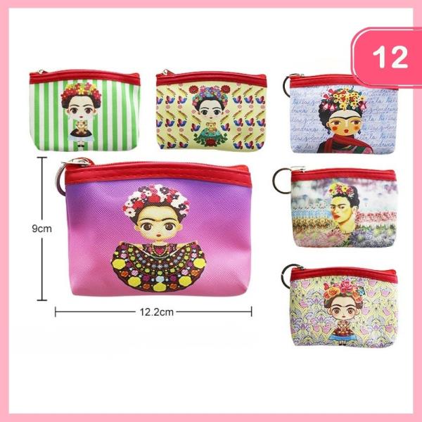 FRIDA KAHLO COIN PURSE (12 UNITS)
