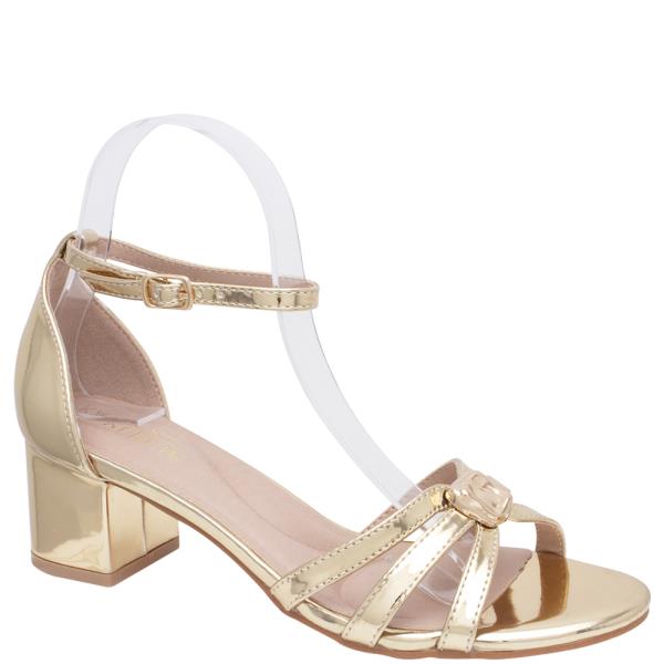 ETA-7DAYS STRAPPY METAL DESIGN ANKLE BLOCK HEEL