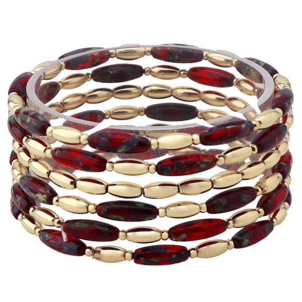 BEADED STRETCH BRACELET SET