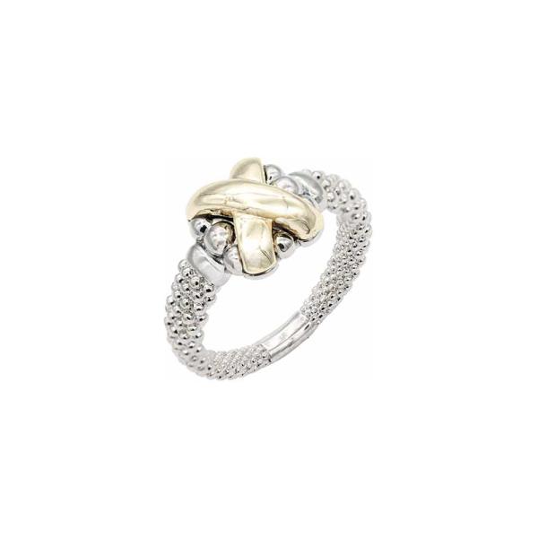 14K GOLD PLATED TWO TONE RING