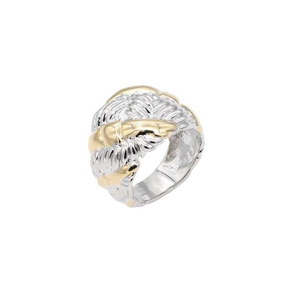 14K PLATED TWO TONE PLATED RING