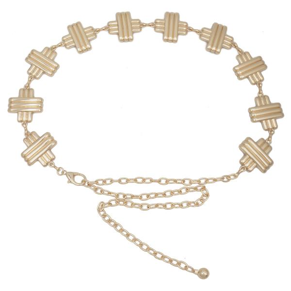 RIB CROSS LINK CHAIN BELT