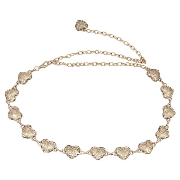 BOHO MINI HEART LINK CHAIN BELT