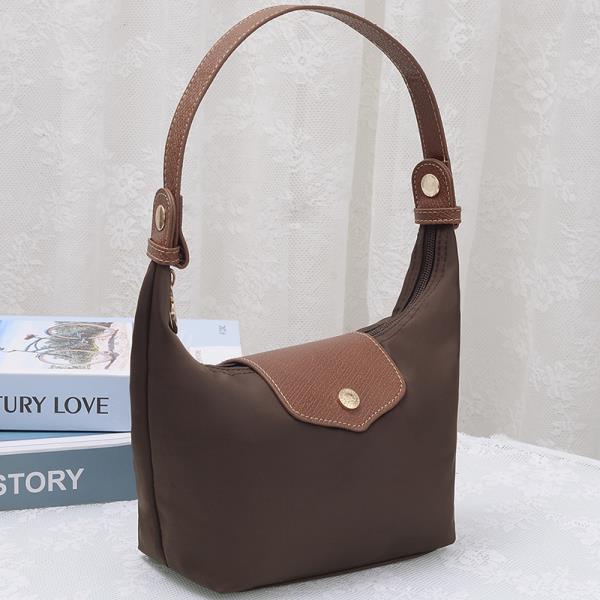 COLOR STYLISH NYLON TEXTURED SHOULDER HOBO BAG