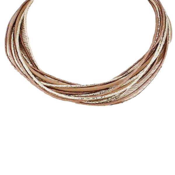 MULTI STRAND CORD NECKLACE