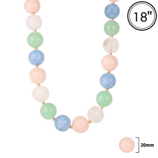 MARBLE BEAD NECKLACE