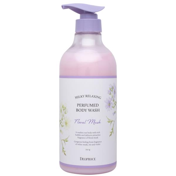 DEOPROCE MILK RELAXING PERFUMED FLORAL MUSK BODY WASH