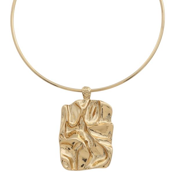 ABSTRACT PENDANT COLLAR NECKLACE