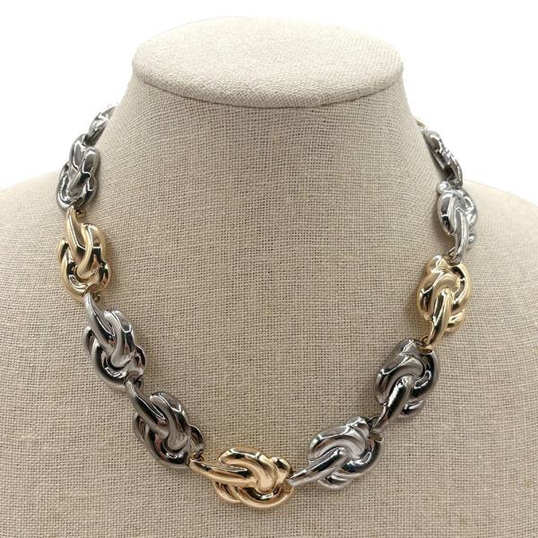METAL OVAL LINK CHAIN NECKLACE