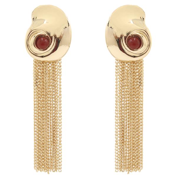 CHAIN FRINGE STATEMENT EARRING