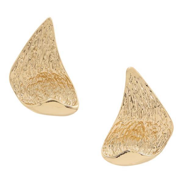 LEAF FOLD POST EARRING