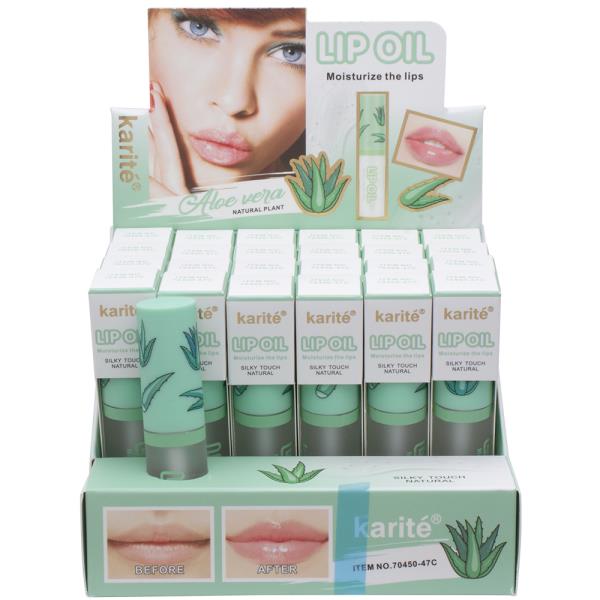 KARITE ALOE VERA NATURAL PLANT MOISTURIZING LIP OIL (24 UNITS)