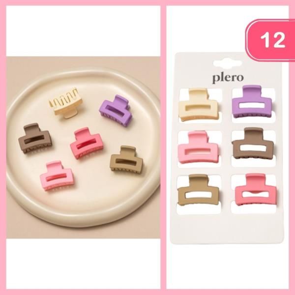 MINI HAIR CLAW CLIPS (12UNITS)